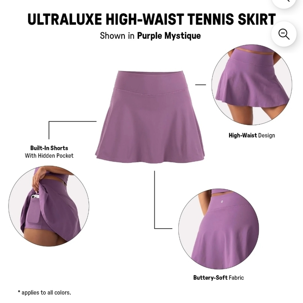 YITTY | Women's White Tennis Skort Size XL - Picture 2 of 6